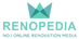 Renopedia Noj Online Renovation Media logo and text.