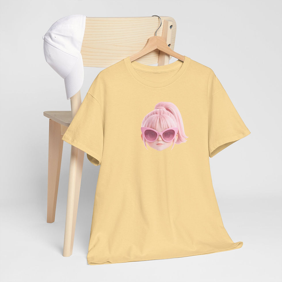 Thumbnail: Soft Tee Attitude Queen Pink Hair Aesthetic Edition | Cotton Sky Lab