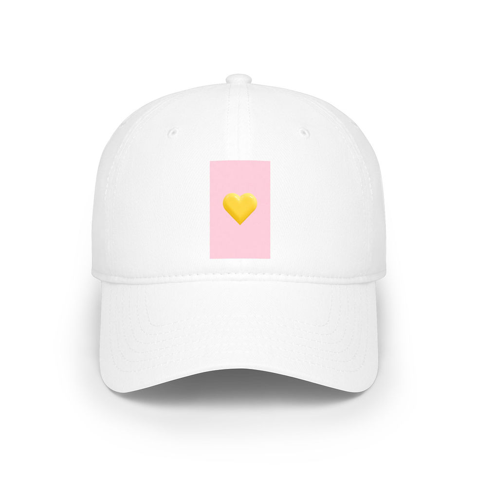 Thumbnail: Comfy Cap Heart Bonbon Pink Window Edition - Candy Yellow