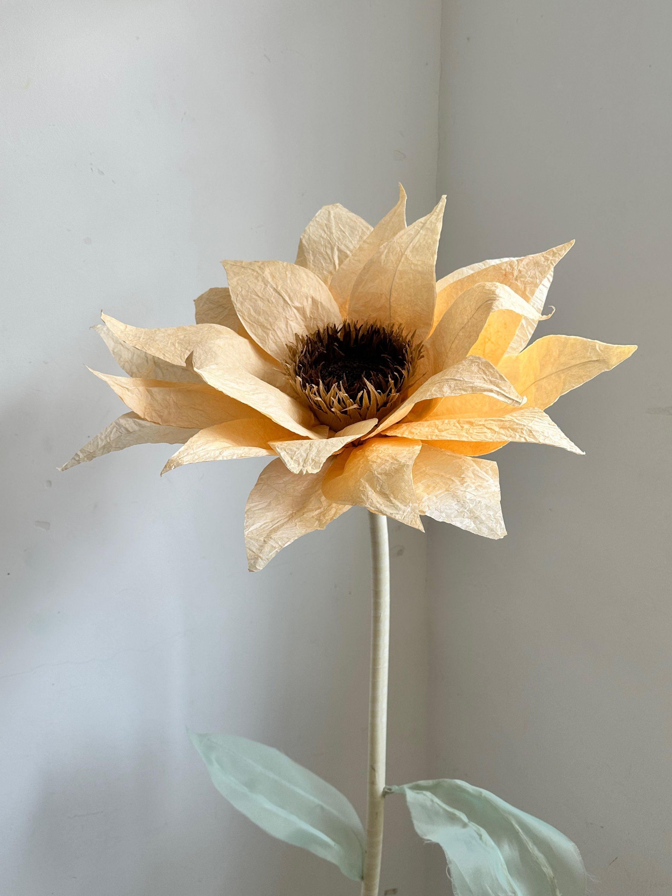 Orange-Yellow Sunflower Standing Flower