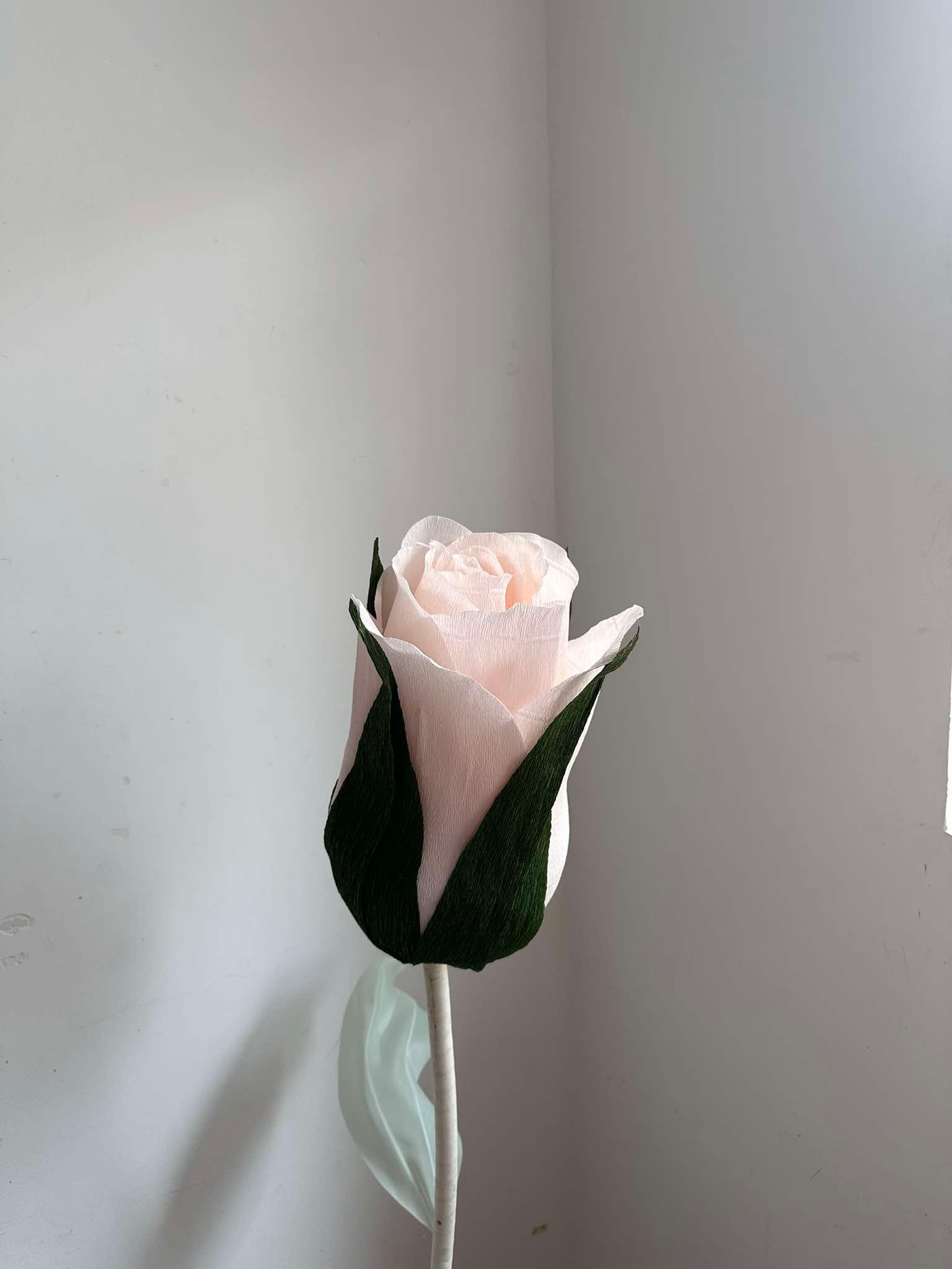 (For RENT) Light Pink Rose Bud Standing Flower