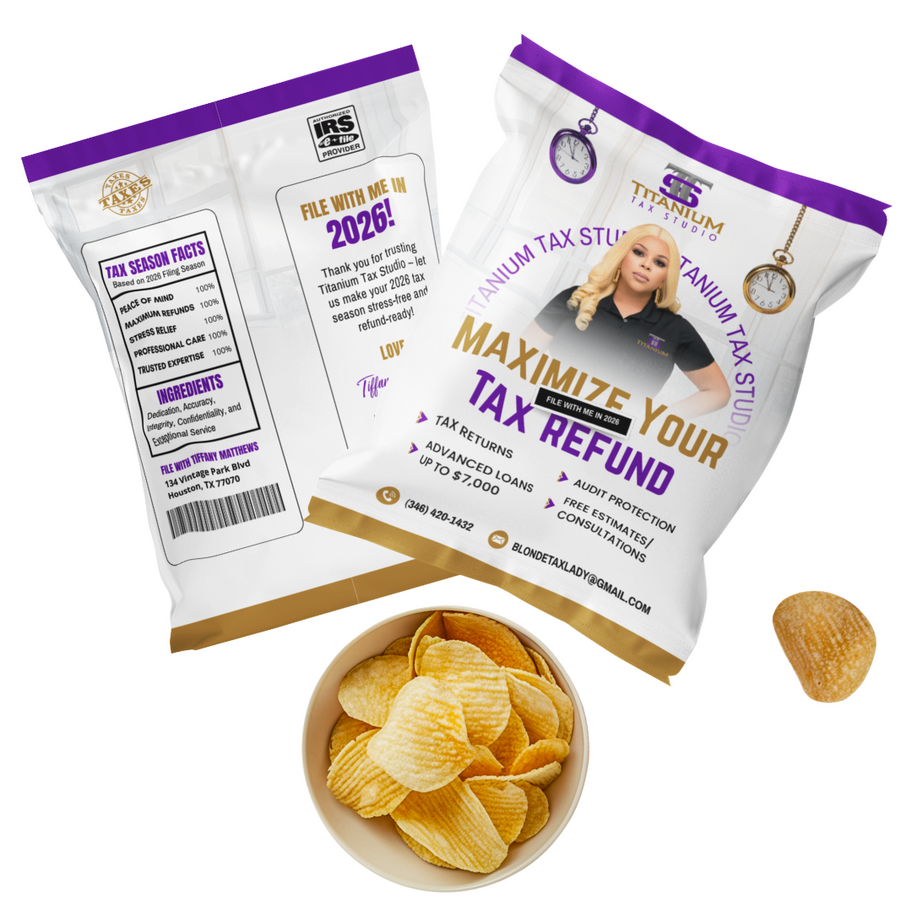 Custom Chip Bag Label Design