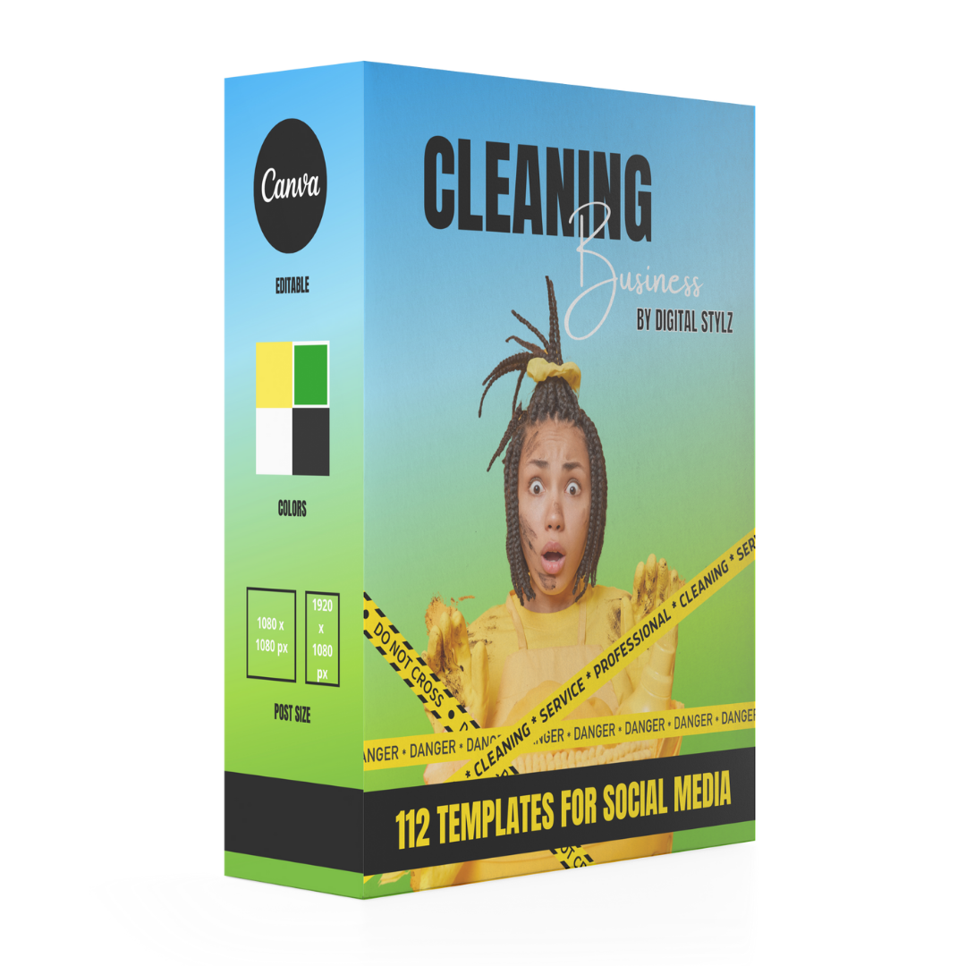 112 DIY Cleaning Business Social Media Templates