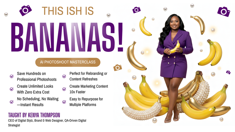 This Ish Is BANANAS - AI Photoshoot Masterclass 
