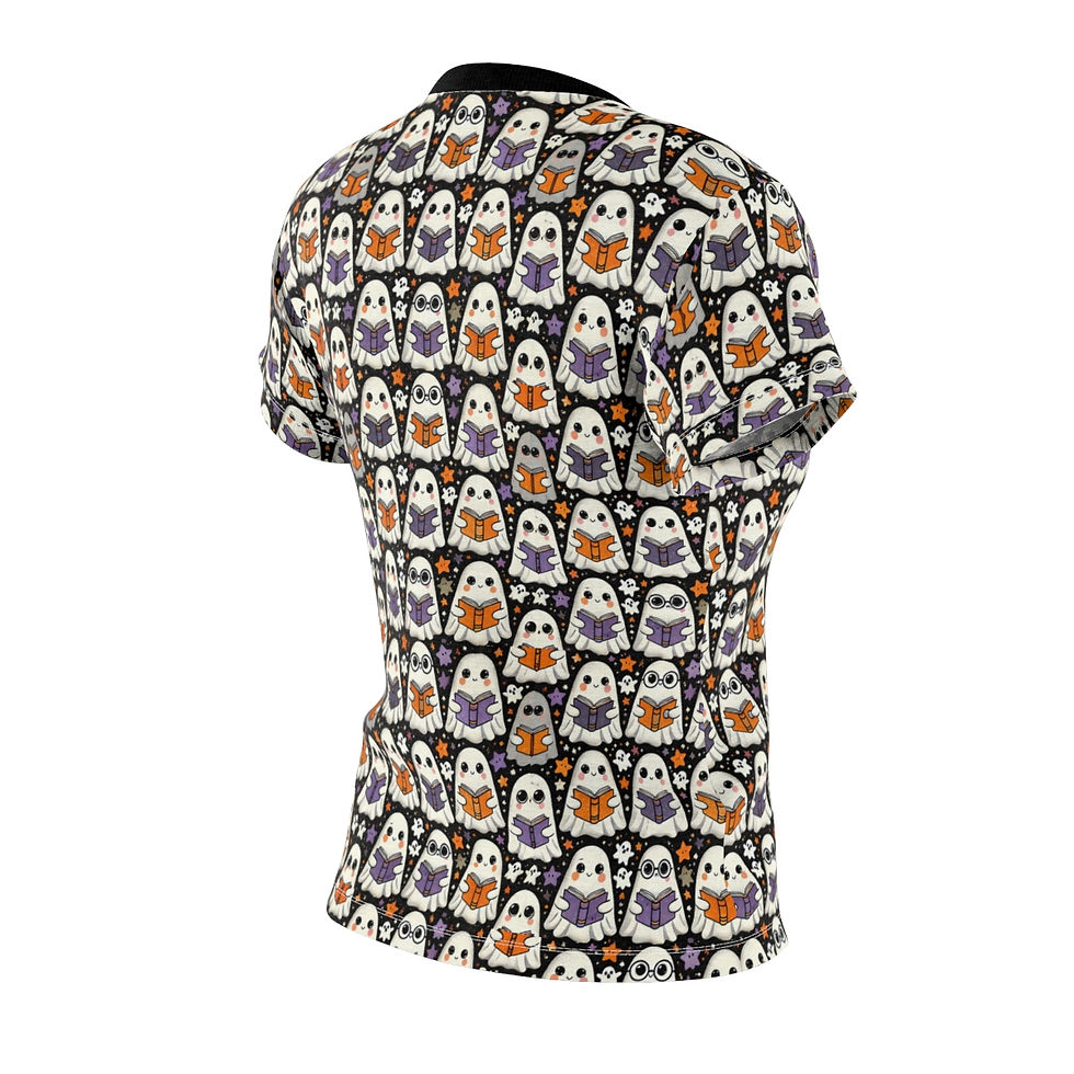 Thumbnail: Whimsical Ghost Pattern – All-Over Print T-Shirt