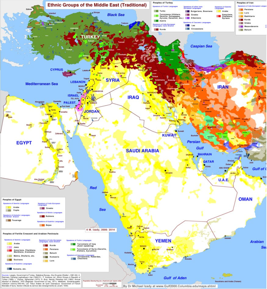 Этническая карта турции