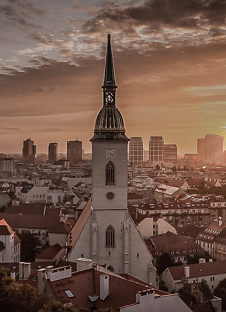 Bratislava skyline reflecting Menity’s executive search and CEO, Board and C-level advisory work across CEE.