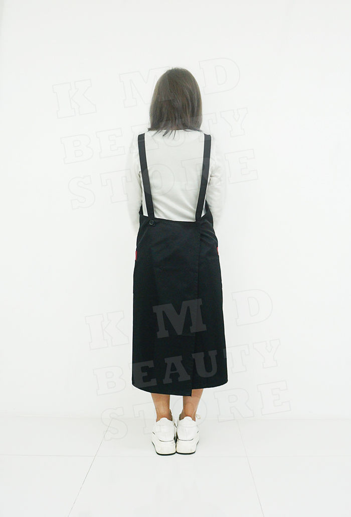 ภาพขนาดย่อ: KMD9952B  เสื้อคลุมช่าง แบบยาว ริ้วสีแดง