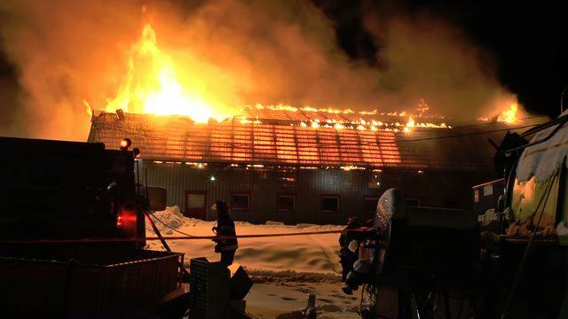Le feu détruit une ferme à St-Joseph