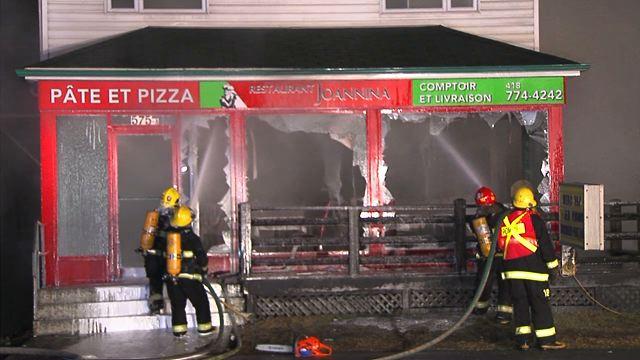Incendie du restaurant Joannina à Be