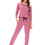 Thumbnail: LOTIK Women's Cotton Triangle Printed Full Sleeve Top & Payjama Nightsuit Set
