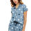 Thumbnail: LOTIK Women's Cotton Polka Dots Printed Half Sleeve Front Open Nightsuit Set