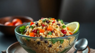 Mediterranean Tofu & Quinoa Bowl