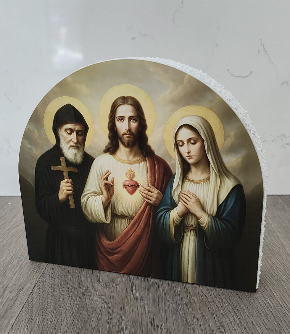 Thumbnail: Religious Wood Photo Block (Favours)