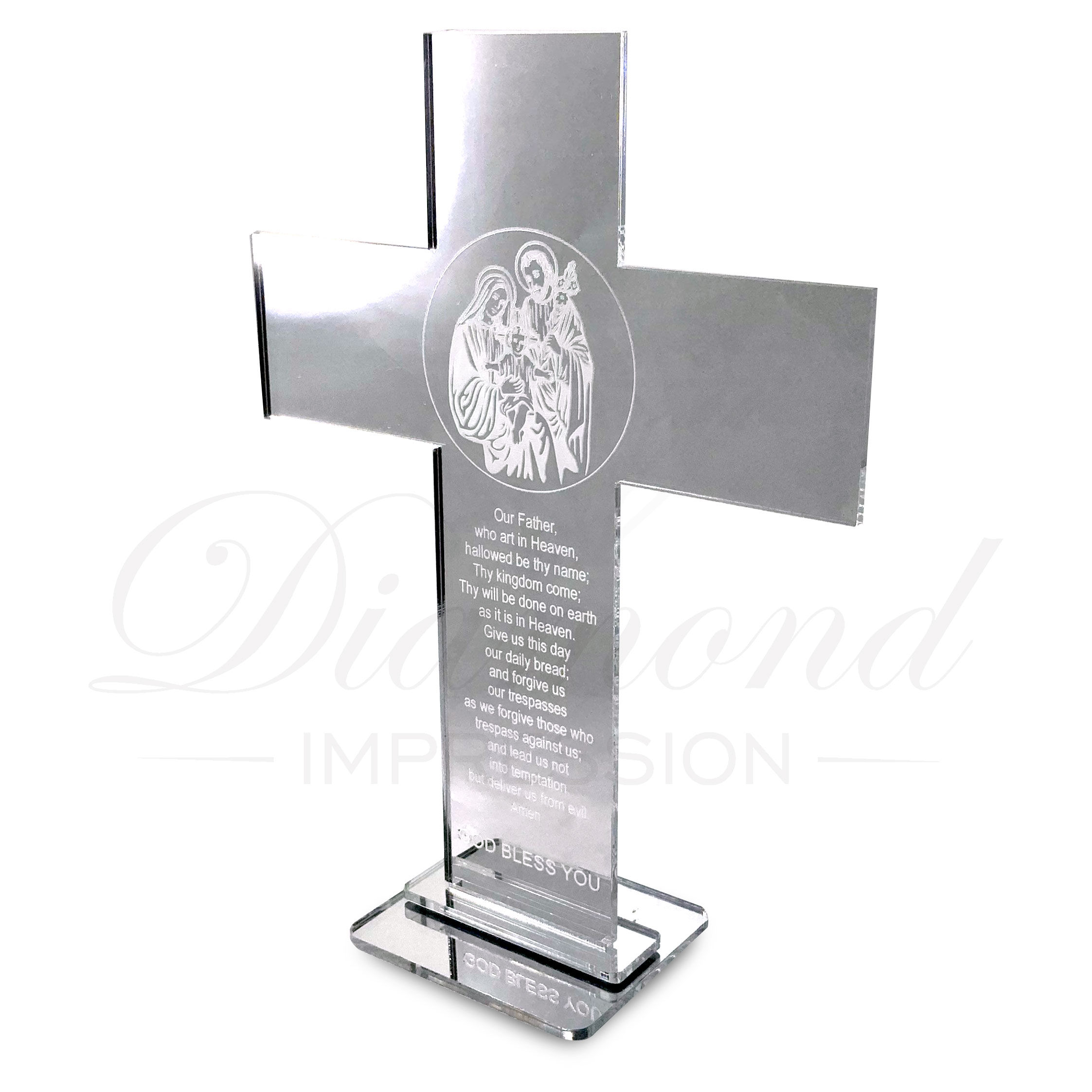 Engraved Catholic Cross