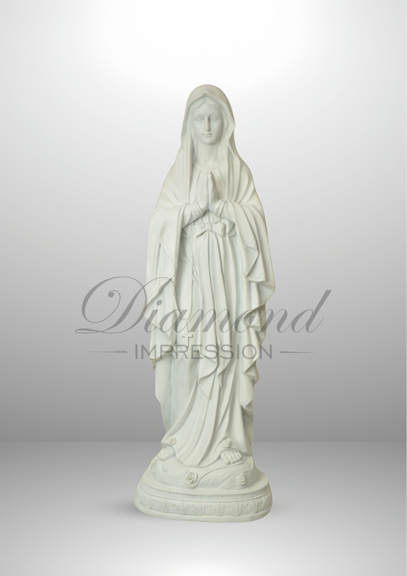 120cm Mother Mary White Outdoor Statue
