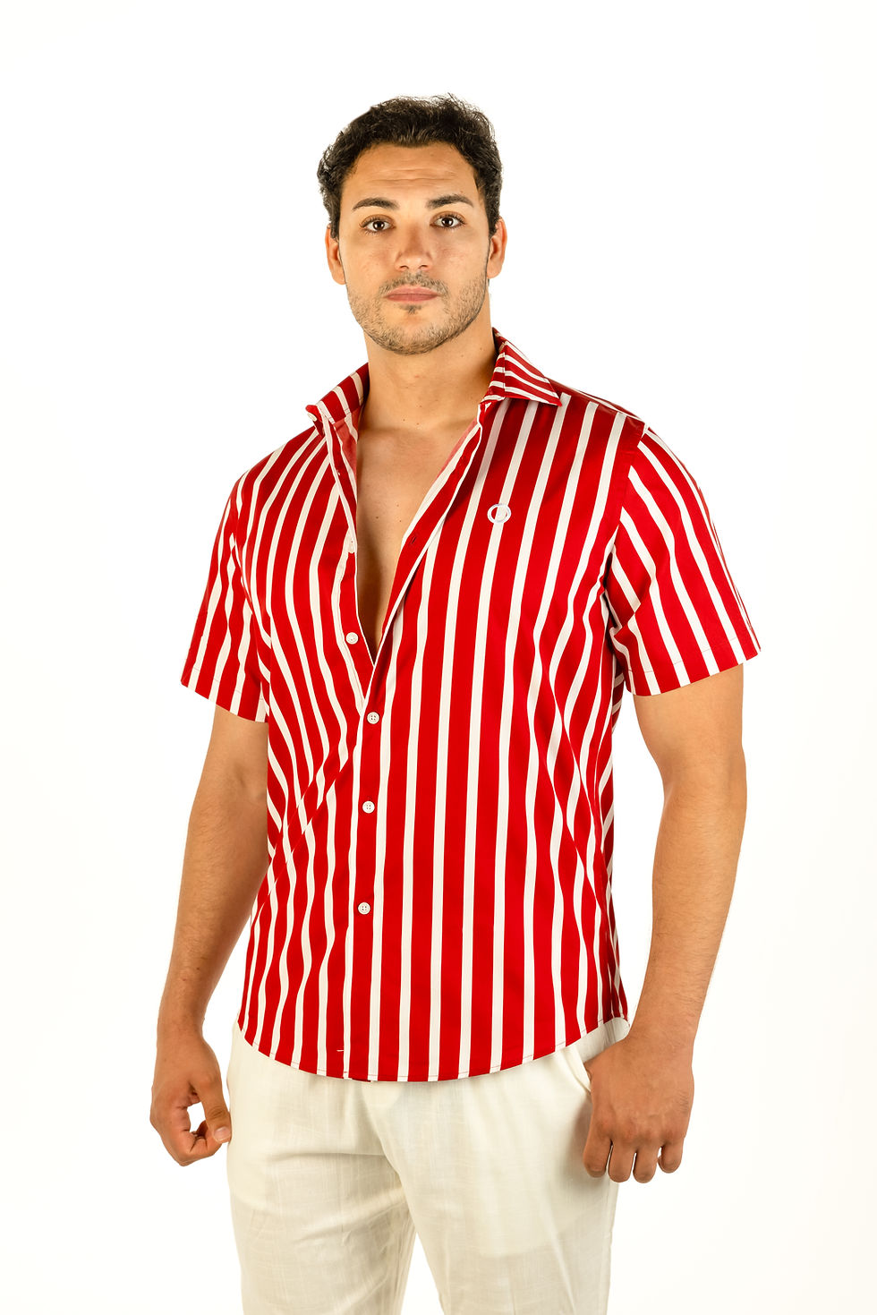 Miniatura: Camisa Rayas Rojas y Blancas Indiana