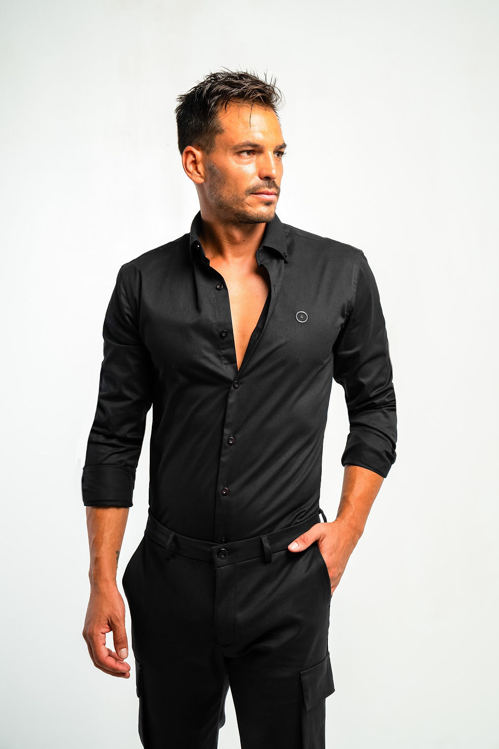 Miniatura: Camisa Negra Básica Coal