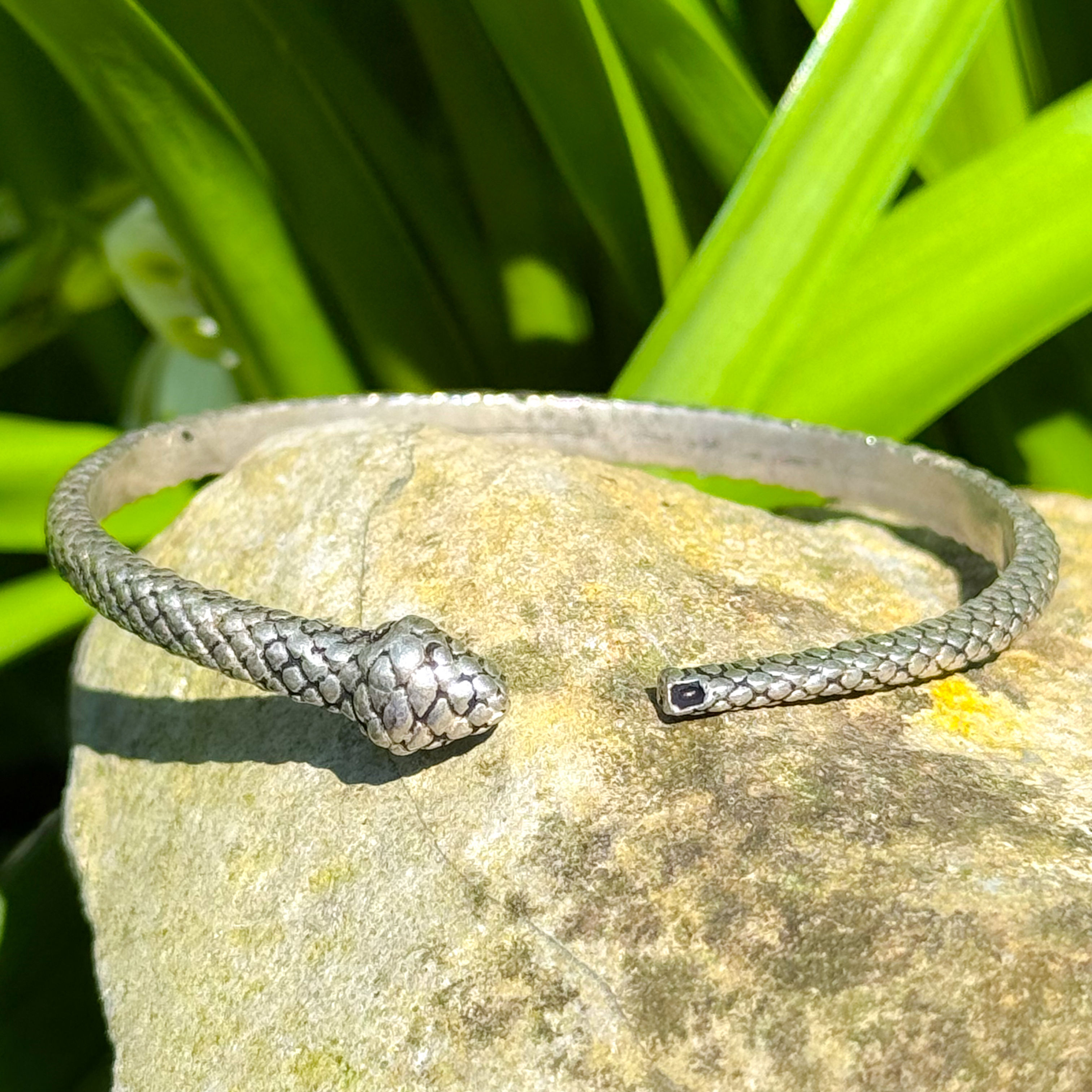 Silver Snake Cuff