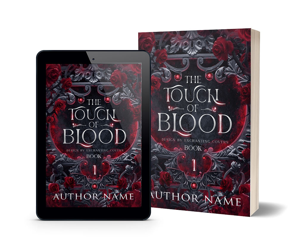 Thumbnail: The Touch of Blood premade Book Cover art