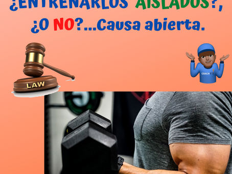 BRAZOS:¿ENTRENARLOS AISLADOS O NO?Tenemos Caso..