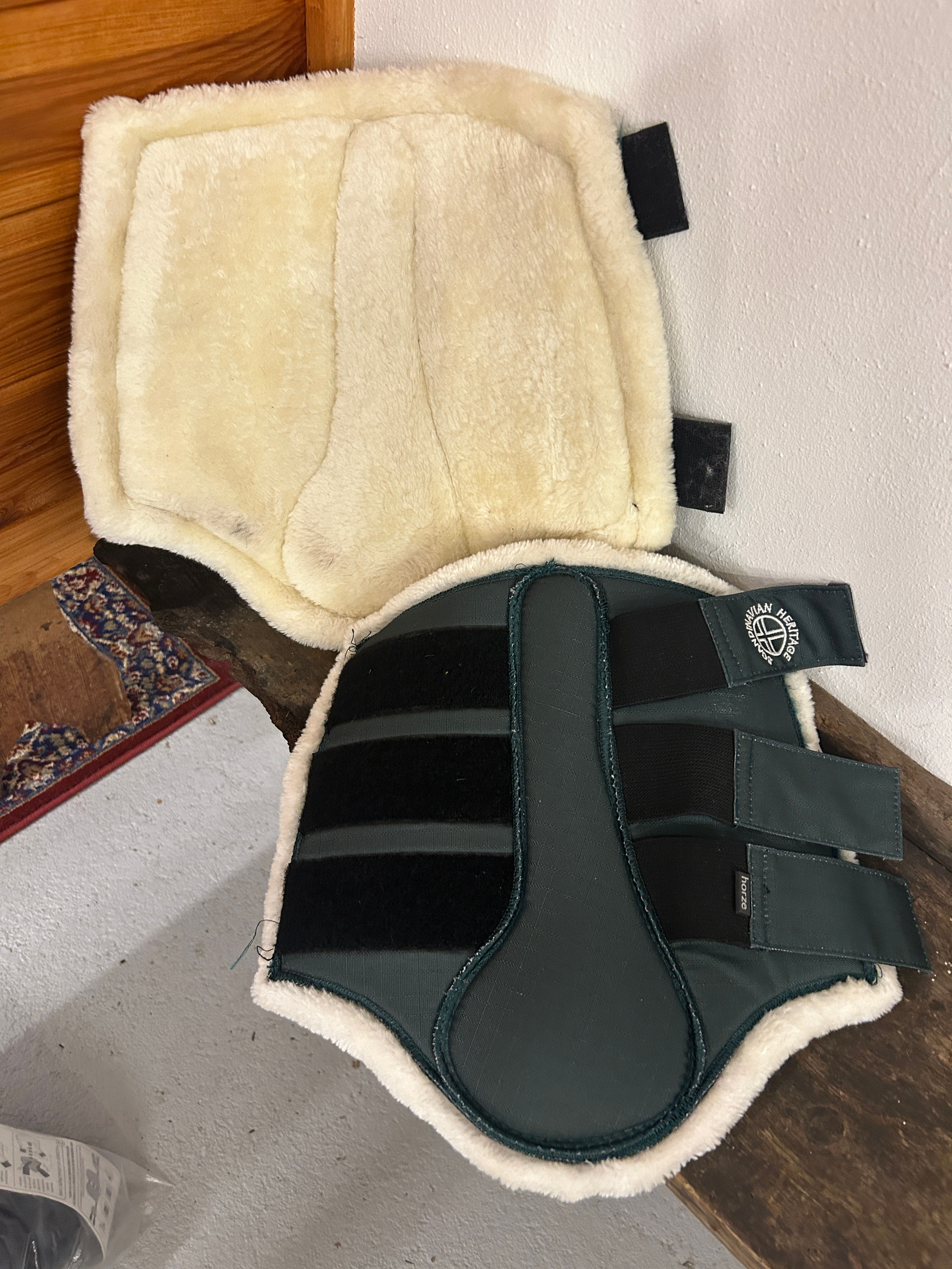 Horze Plys Gamacher i grøn, str Full