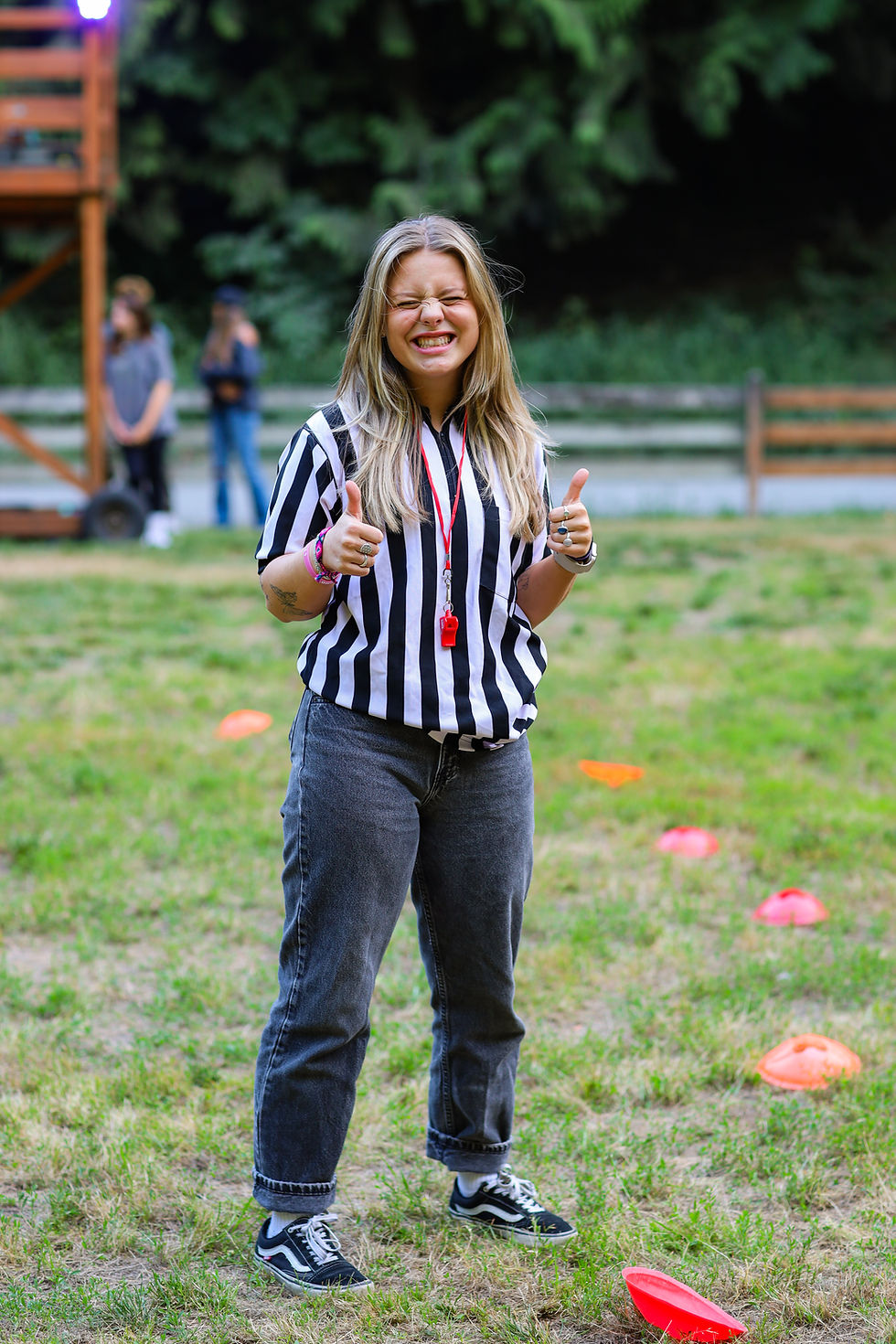 A Camp Counselor helping games stay safe