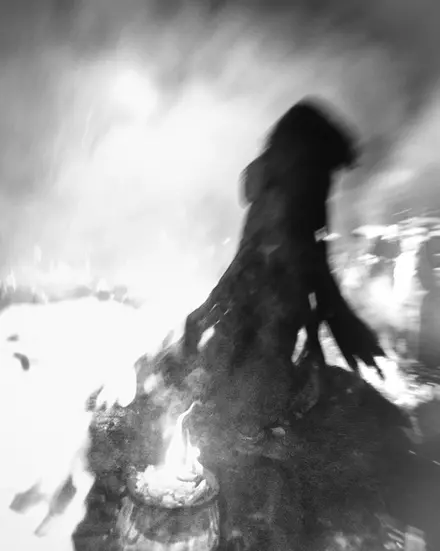Kulasai dasara in black-and-white fine art