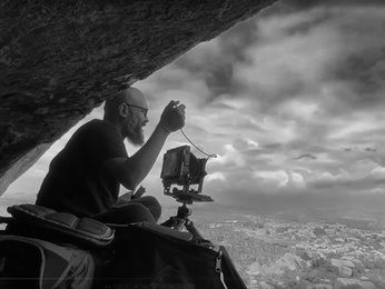 karthik samprathi with a large format camera