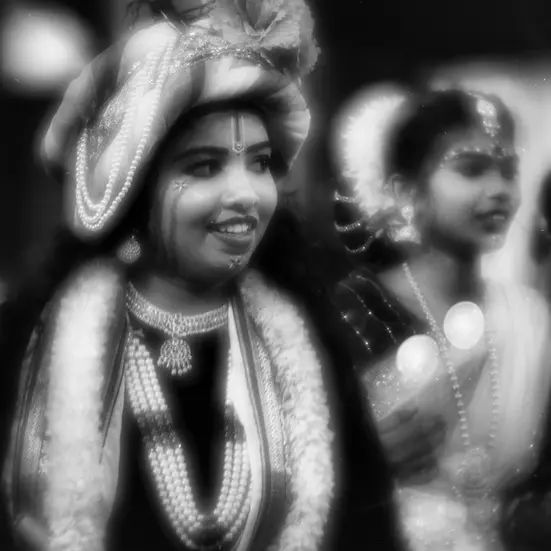 Kulasai dasara in black-and-white fine art