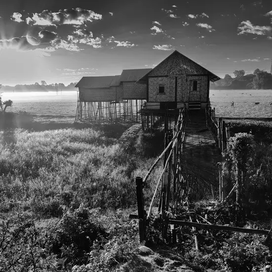 Majuli, Assam images in black-and-white by Karthik K Samprathi