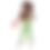 Thumbnail: Palm Beach Green Kid's Leggings