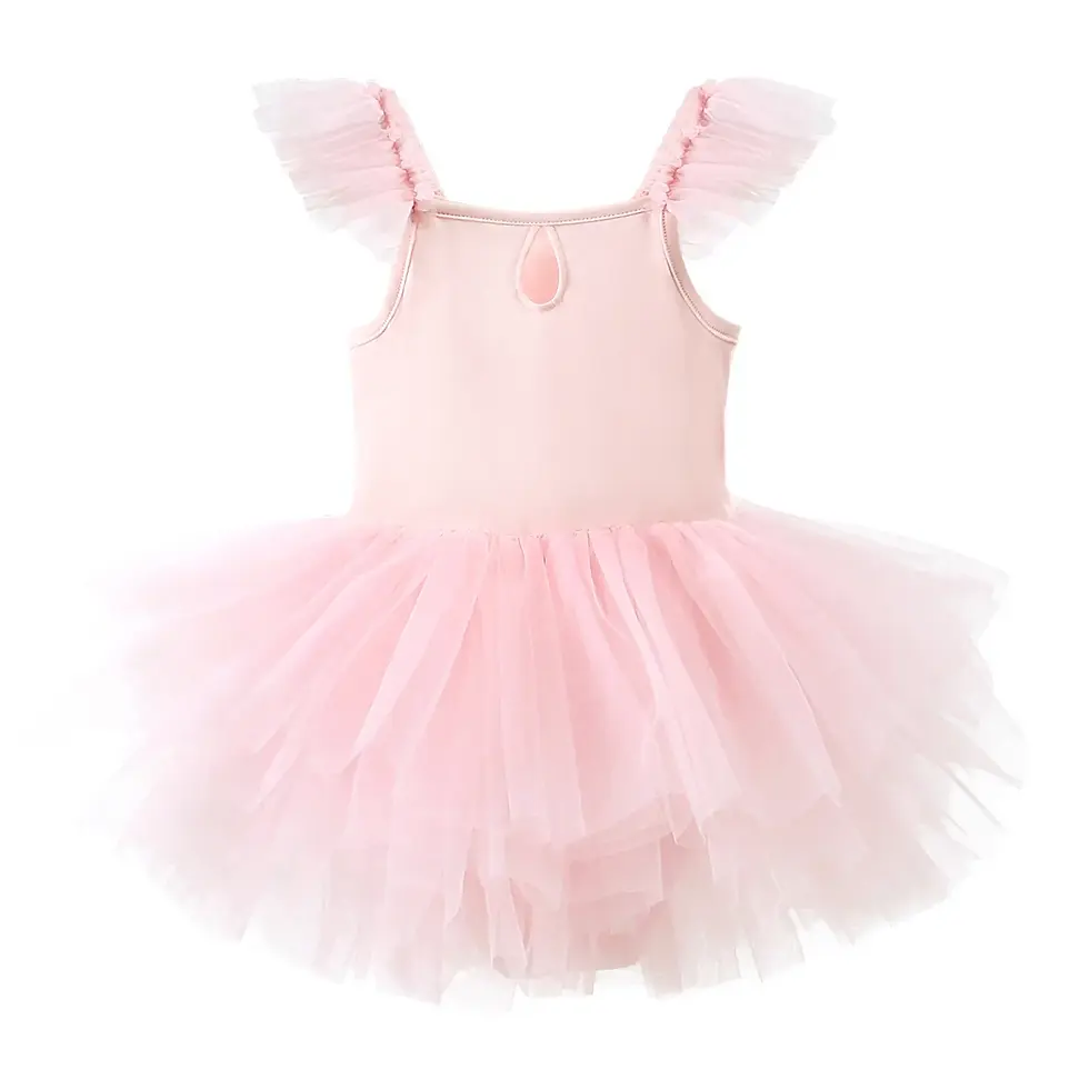 Thumbnail: Lovely Baby Girl Lace Ballet Dress