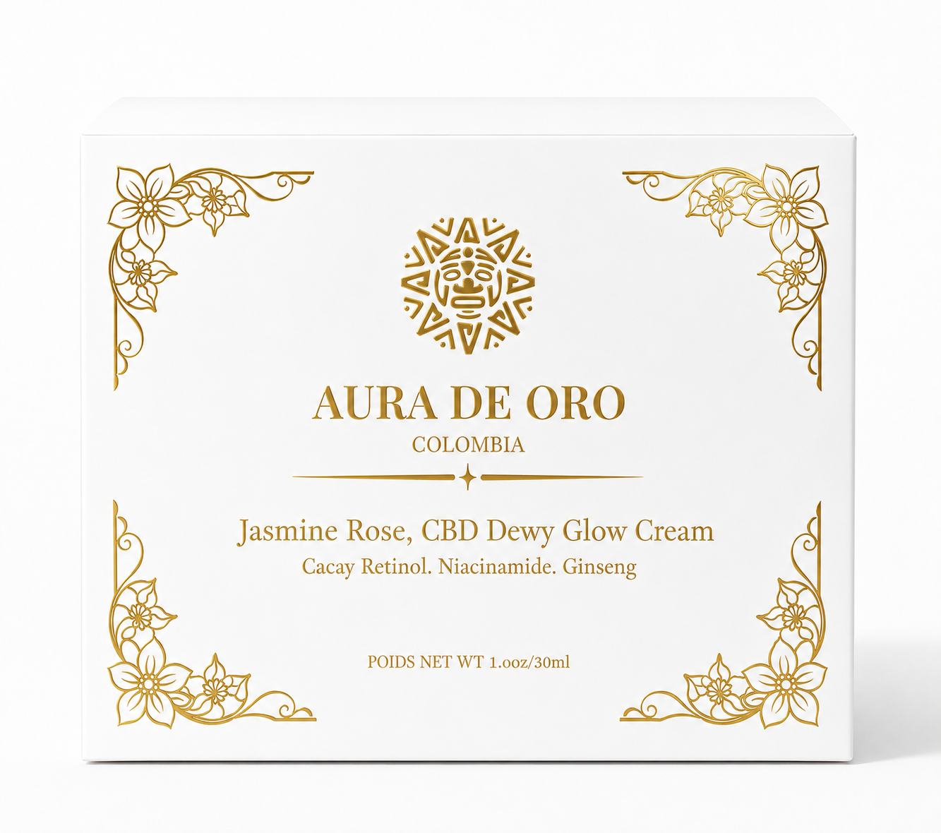 Aura De Oro- Luxury CBD Dewy Glow Cream 30ML