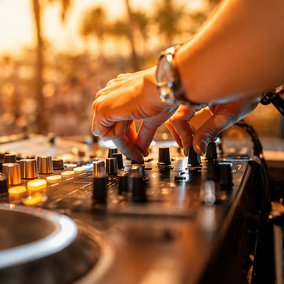 Shot of DJ to highlight our Friday and Saturday Live DJ appearance. 8pm - 12am