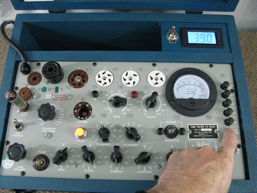 Thumbnail: TV-7 D/U Tube Tester - New Meter & Added mA Meter - New Custom Case *CALIBRATED*