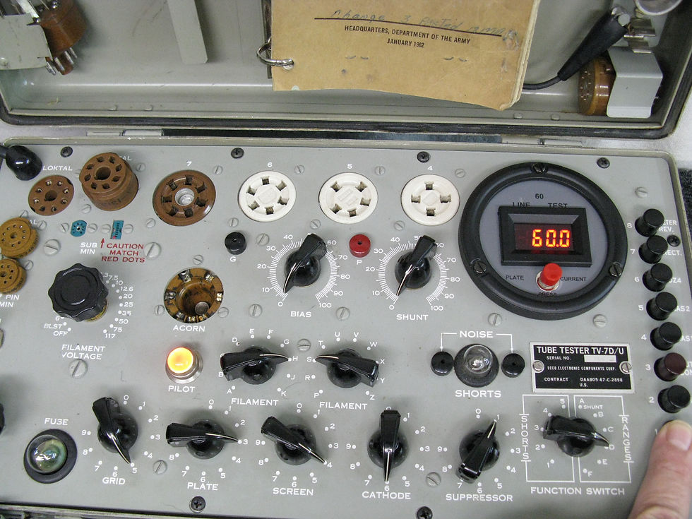 Thumbnail: TV-7 D/U Tube Tester - Clean *CALIBRATED* - LED Digital Meter & Plate Current