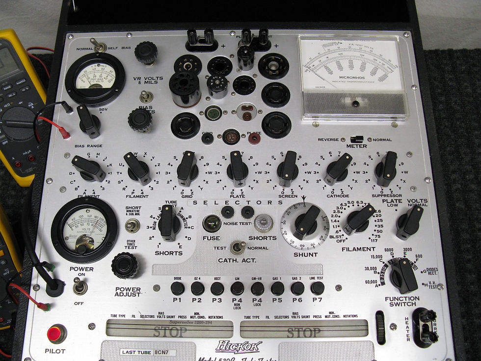 Thumbnail: Hickok 539C Tube Tester, AC, & Bias Jacks, Clean & *Calibrated* Solid State