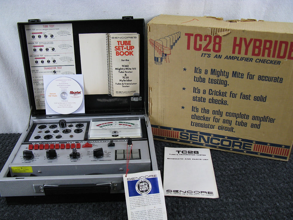 Sencore TC28 Mighty Mite VII Tube Tester *Calibrated* Solid State, Original Box