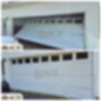 Garage door off-track – repaired and fully restored