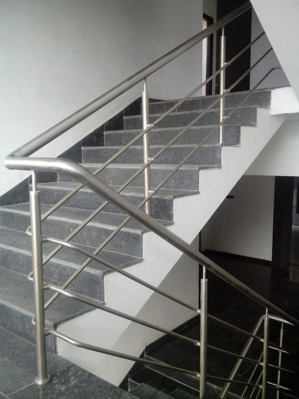 Modern steel railing design for stair, steel railing fabricators ...