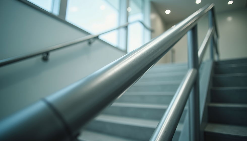 stairs design glass handrail