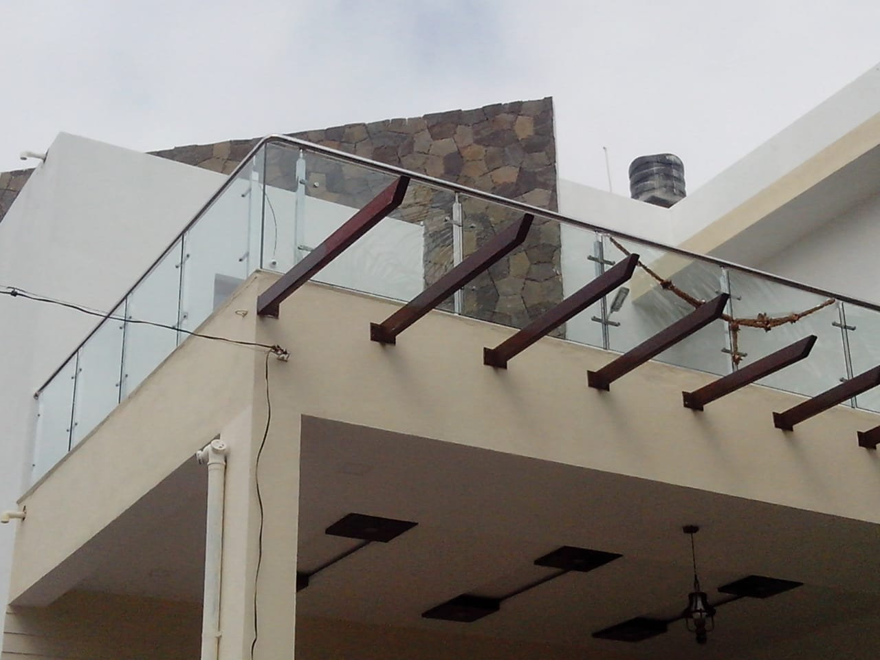 Terrace glass railing null 1450 Terrace