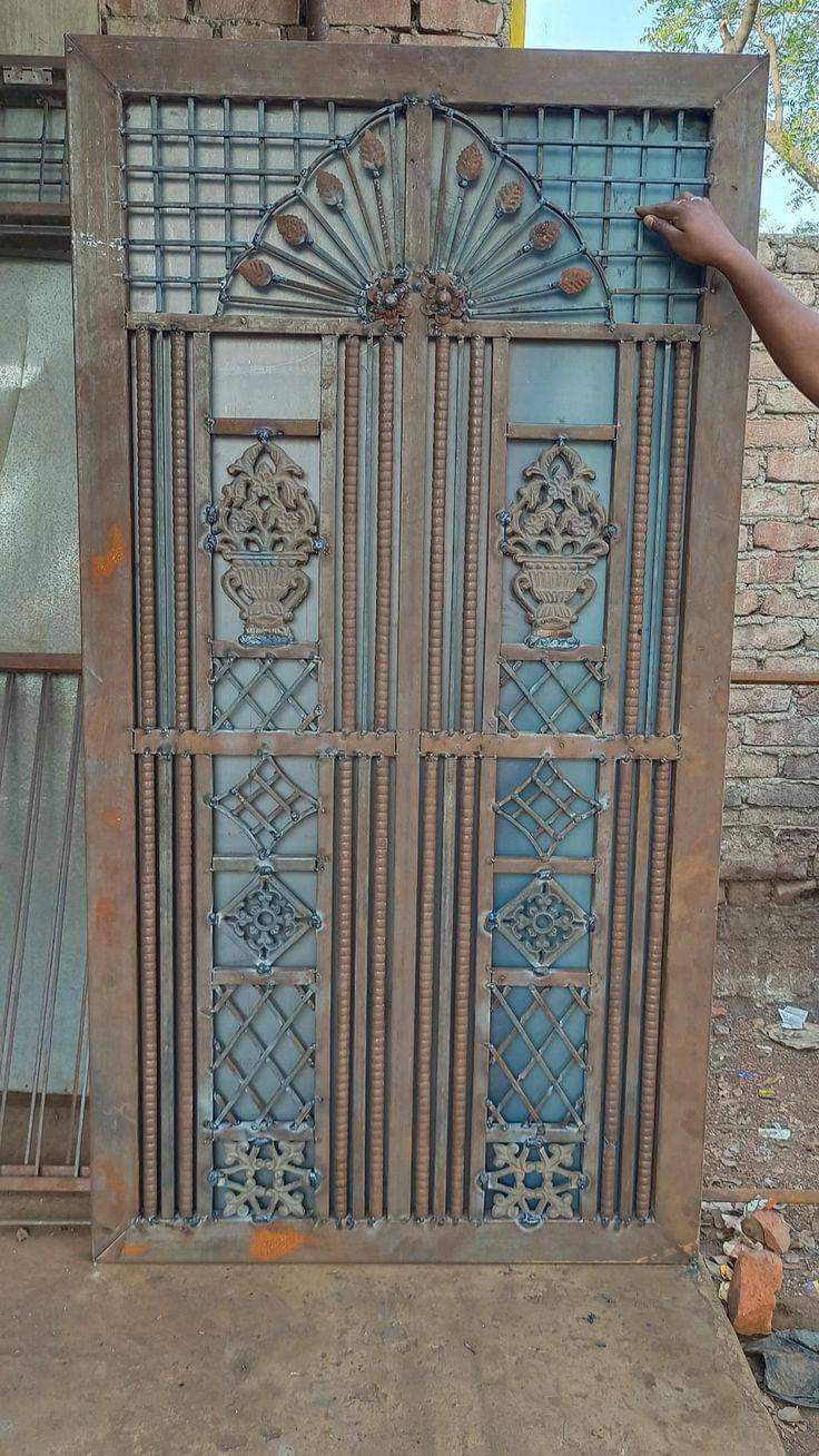 Single door iron gate design - House main gates price india | #Fabricator |  New Model 2024, image size:736x1308