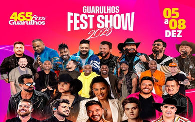 Guarulhos celebra 465 anos com festival musical e programação gratuita para famílias