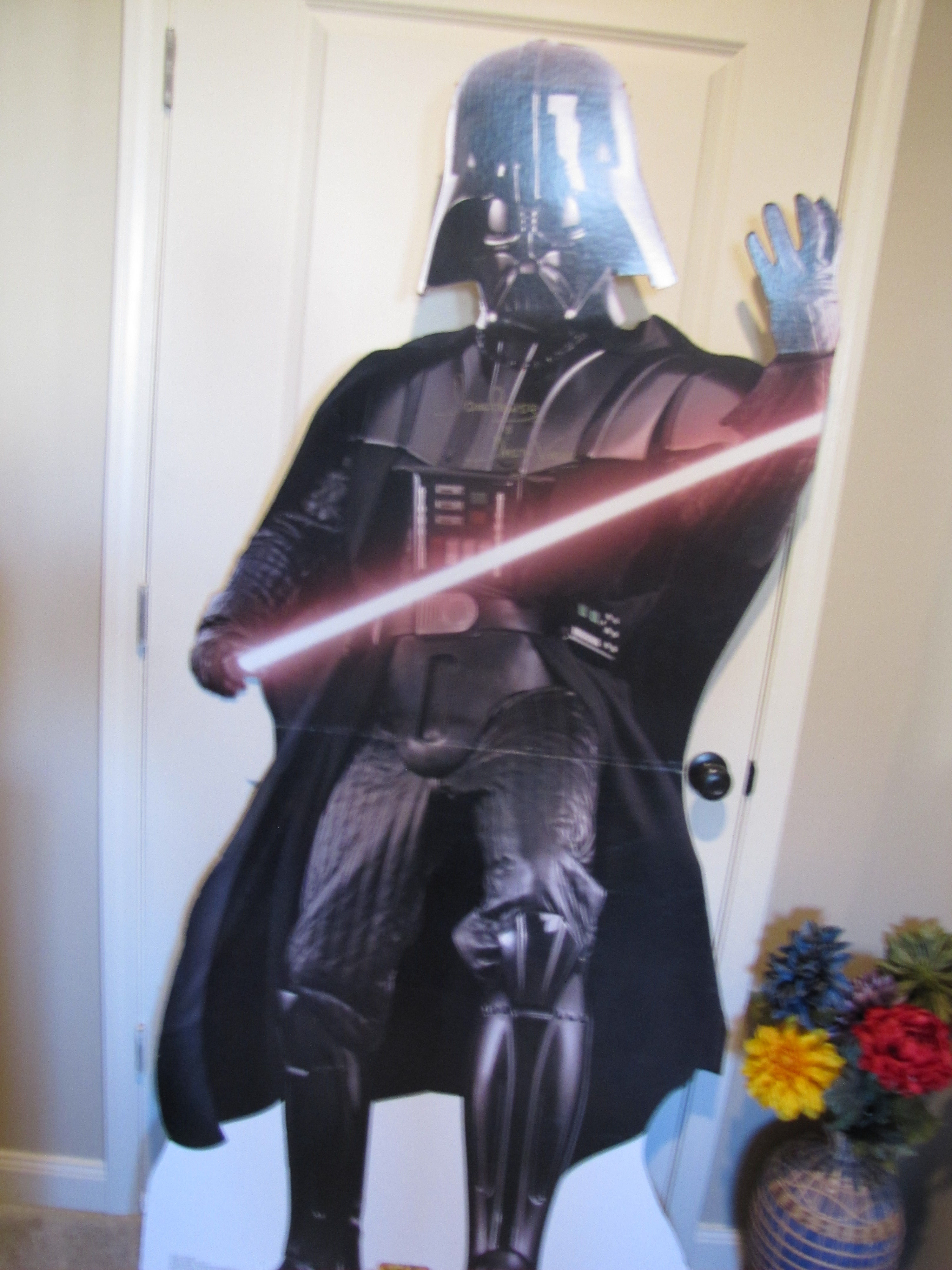 Life size Standee cutout of Darth Vader signed by Dave Prowse