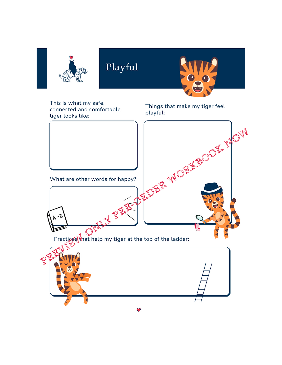 Thumbnail: Tame Your Tiger Workbook - Child Edition
