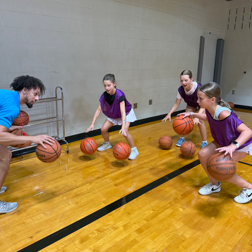 Kids playing dodgeball