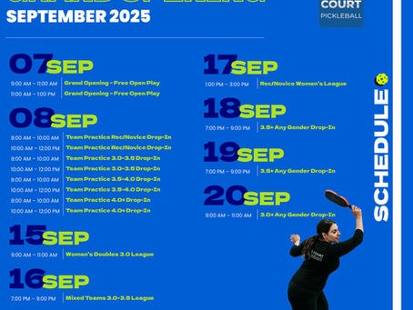 Cross Court at the Meadows Newsletter-August Update