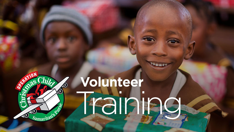 Operation Christmas Child Collection Training